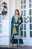 Designer Premium Silk Salwar Kameez - Jaipur Blossom