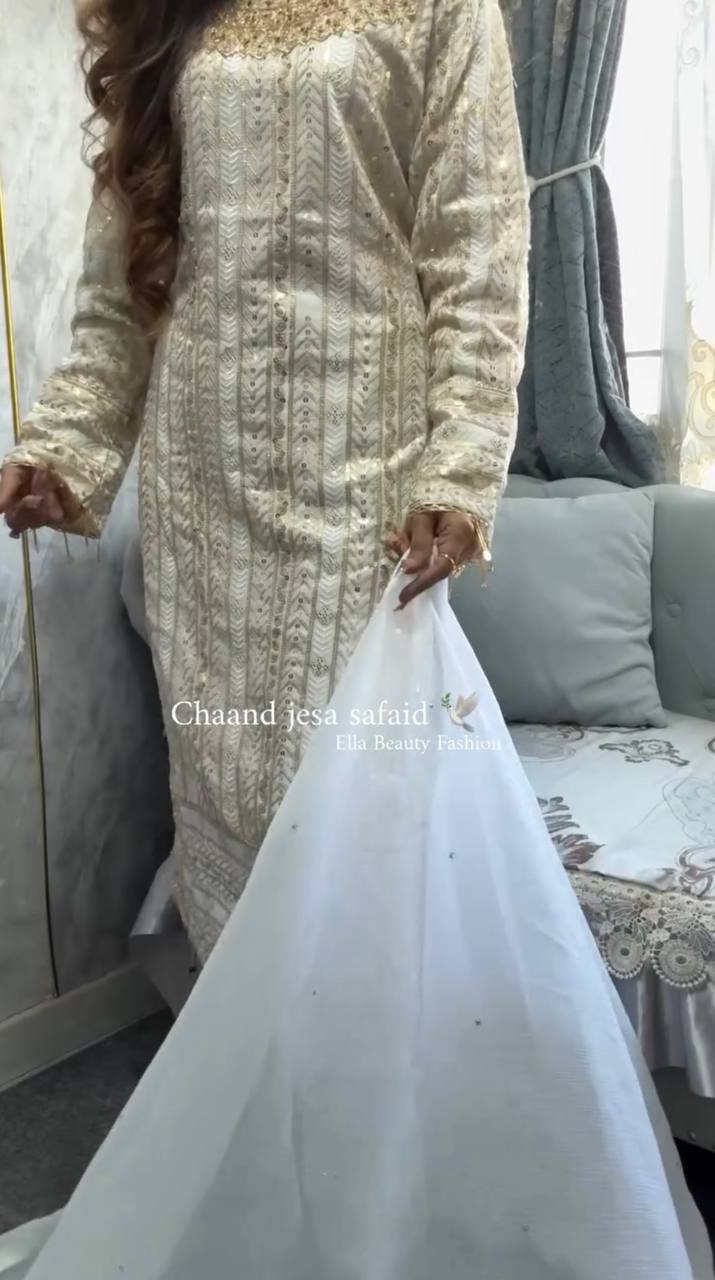 Designer Party Wear Top and Pant Set with Fancy Dupatta in Heavy Faux Georgette and Embroidery Work