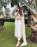 Ready to Wear Designer Set in Heavy Georgette with Sequin Embroidery - Jaipur Blossom
