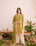 Designer Party Wear Top & Farshi Salwar Set in Heavy French Crepe with Digital Print & Embroidery