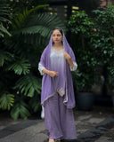 Charming Faux Georgette Plazzo Set with Umbrella Flair and Elegant Embroidery Work