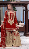 Heavy Embroidered Faux Georgette Suit with 5mm Sequins and Latkan Border