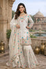 Myra-RT JMC silk Anarkali Sharara set