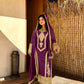 Chinon Silk Embroidered Work Salwar Suit - Jaipur Blossom