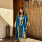 Chinon Silk Embroidered Work Salwar Suit - Jaipur Blossom