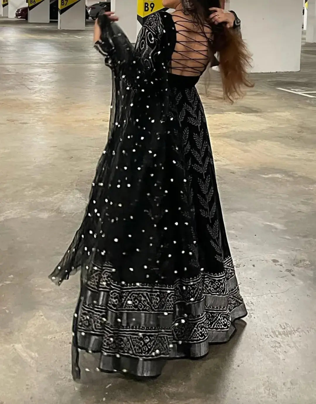 vinita-ww pure cinon silk digital printed gown set women wastra