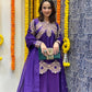 Purple Color Designer Palazzo Suit With Dupatta in Chinon With Sequence Embroidery - Jaipur Blossom
