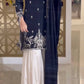 Party Wear Silk Coding Work Fully Stitched Plazo Suit Set - Jaipur Blossom