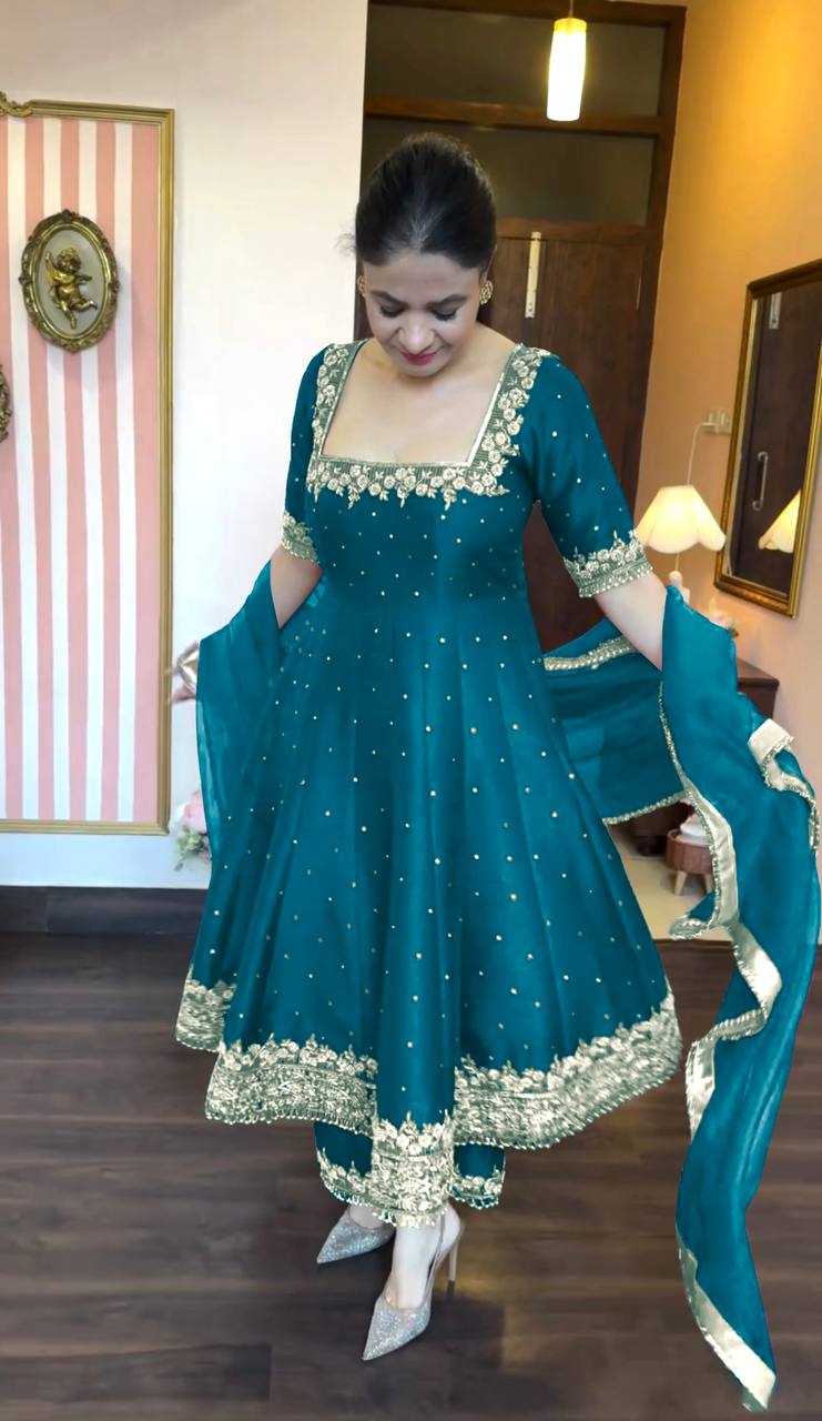 party wear Indian Bollywood Wedding Designer Women - Jaipur Blossom