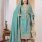 Chinon Silk Embroidered Work Salwar Suit - Jaipur Blossom