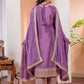 Chinon Silk Embroidered Work Salwar Suit - Jaipur Blossom