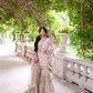 Peach Designer Sharara Suit in Georgette With Sequence Embroidery and Real Mirror - Jaipur Blossom