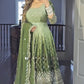 Chinnon Silk Yellow Party Wear Embroidery Work Readymade Anarkali Suit - Jaipur Blossom