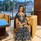 Designe Blue Kurti Sharara With Dupatta For Wedding Occasions - Jaipur Blossom