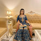 Designe Blue Kurti Sharara With Dupatta For Wedding Occasions - Jaipur Blossom