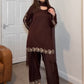 Top With Farshi Palazzo in Georgette With Embroidery and Real Mirror - Jaipur Blossom
