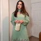 Top With Farshi Palazzo in Georgette With Embroidery and Real Mirror - Jaipur Blossom
