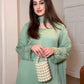 Top With Farshi Palazzo in Georgette With Embroidery and Real Mirror - Jaipur Blossom