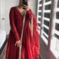 Faux Georgette Crush Anarkali Style Gown - Jaipur Blossom