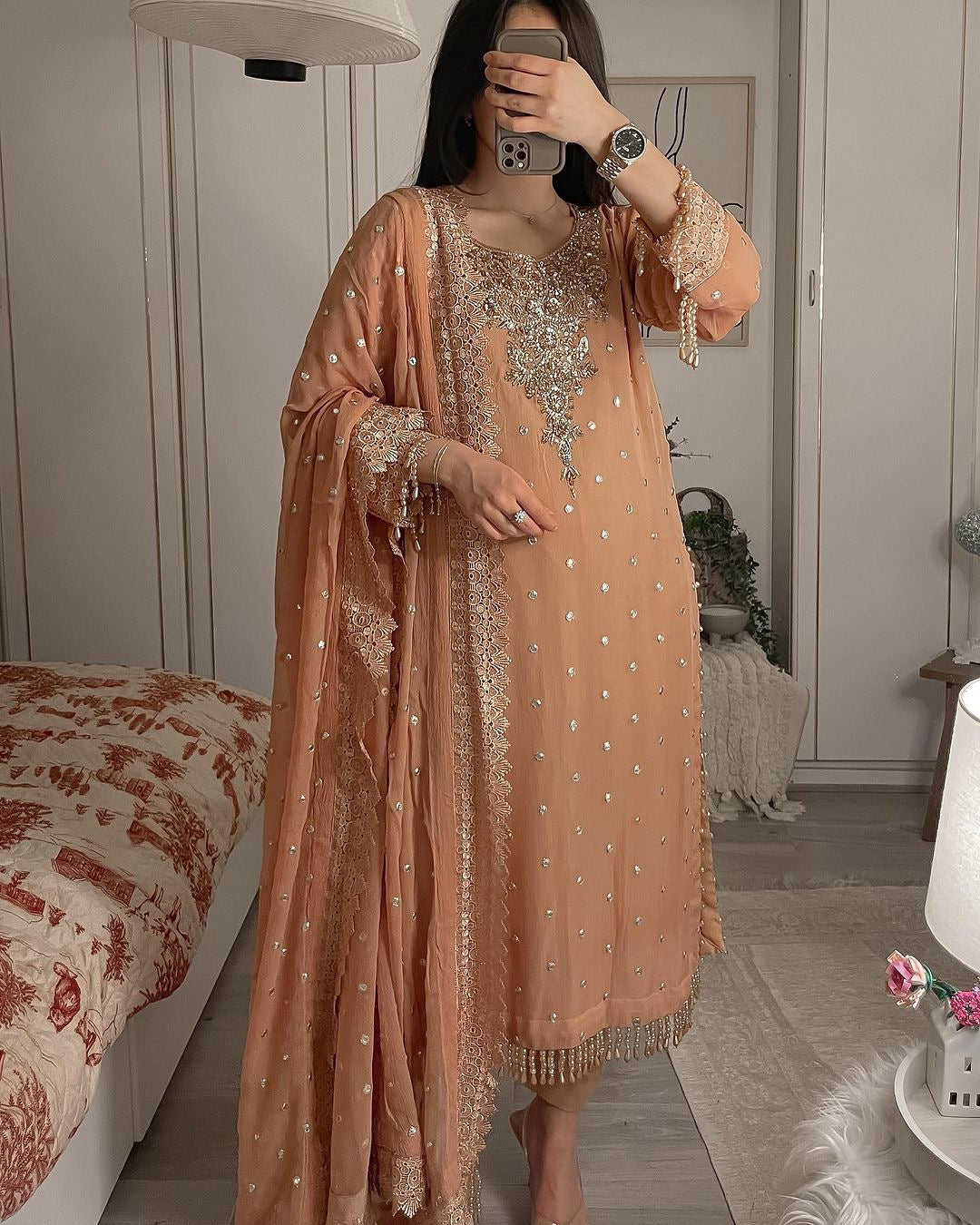 Beautiful Pakistani Suit For Wedding - Jaipur Blossom