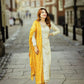 WHITE GEORGETTE EMBROIDERY SEQUENCE SALWAR SUIT - Jaipur Blossom