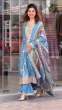 Designer Party Wear Look Heavy Faux Georgette Suit - Jaipur Blossom