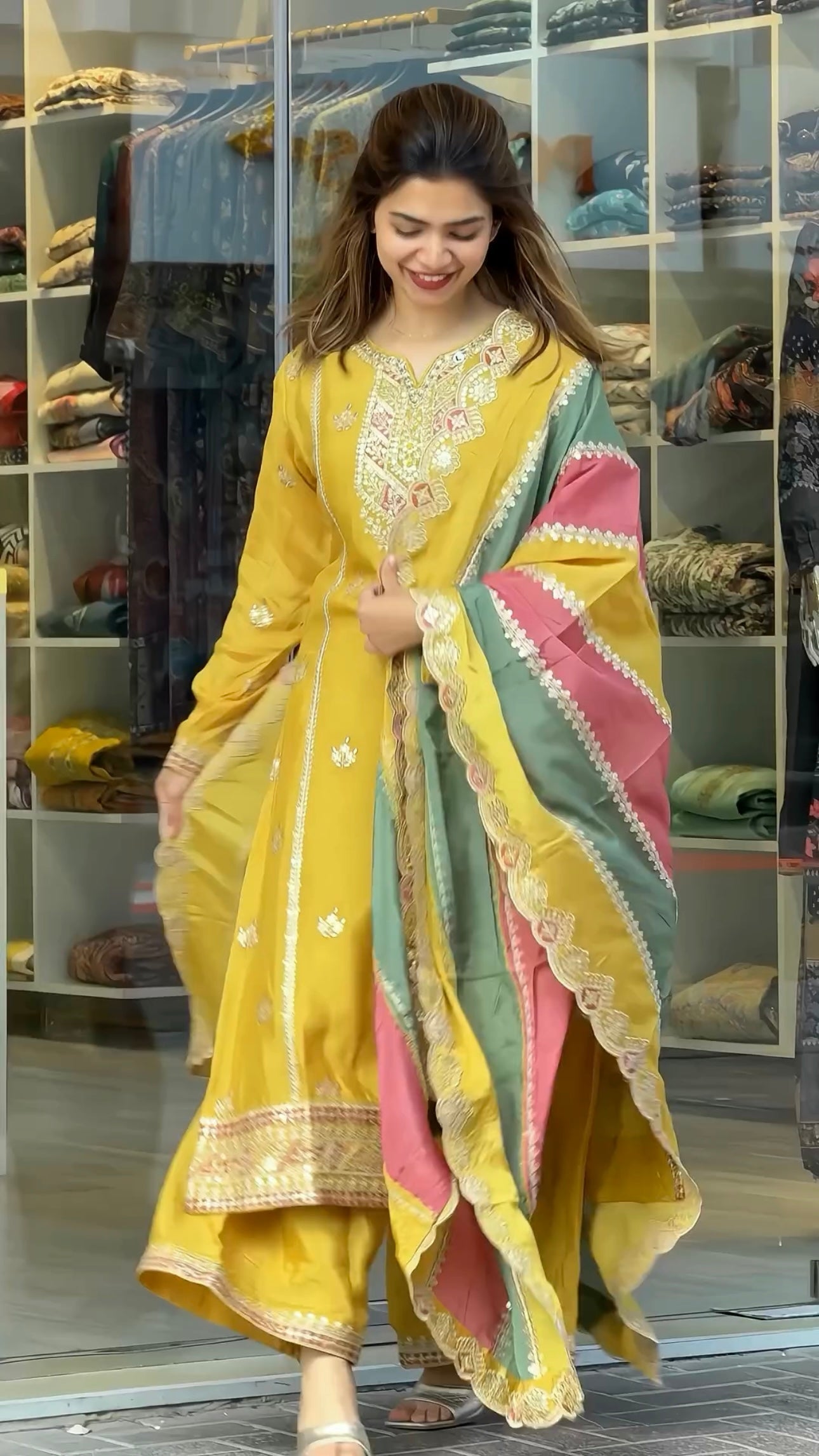 Designer Party Wear Look Heavy Faux Georgette Suit - Jaipur Blossom