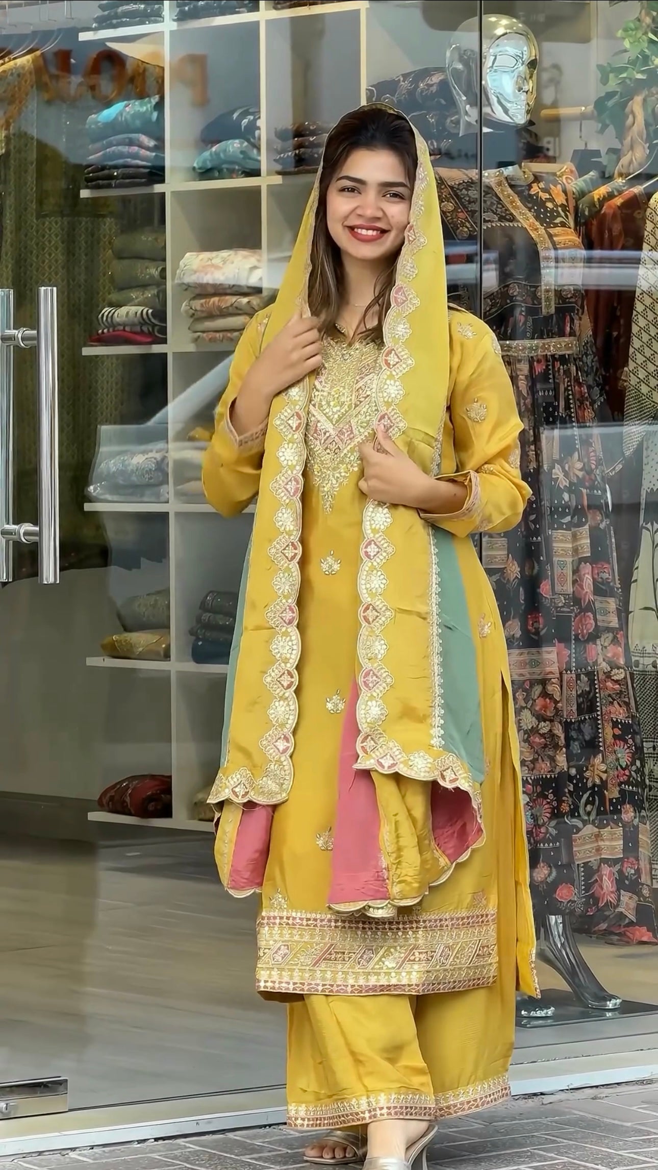 Designer Party Wear Look Heavy Faux Georgette Suit - Jaipur Blossom