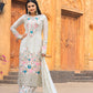 Designer Party Wear Look Pur Chinon Silk Top Plazzo & Dupatta Set - Jaipur Blossom