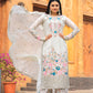 Designer Party Wear Look Pur Chinon Silk Top Plazzo & Dupatta Set - Jaipur Blossom