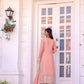Designer Party Wear Look Pur Chinon Silk Top Plazzo & Dupatta Set - Jaipur Blossom