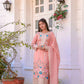 Designer Party Wear Look Pur Chinon Silk Top Plazzo & Dupatta Set - Jaipur Blossom