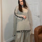 Top With Farshi Palazzo in Georgette With Embroidery and Real Mirror - Jaipur Blossom