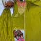 Off White Premium Designer Readymade Top Sharara Plazzo & Dupatta - Jaipur Blossom