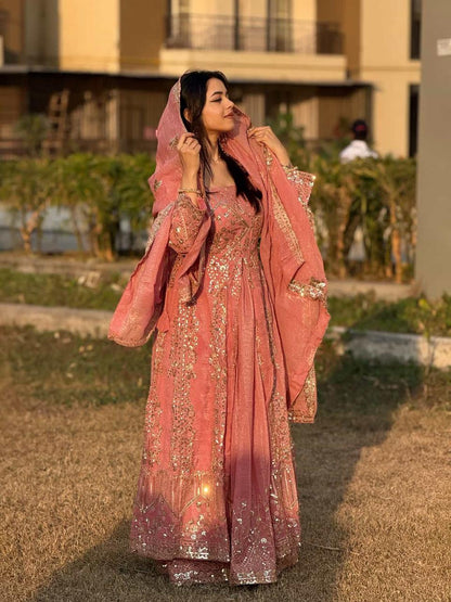 Ankita-VL Heavy Crunchy Silk Gown set