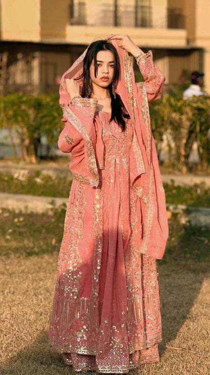 Ankita-VL Heavy Crunchy Silk Gown set
