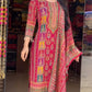 Maska Cotton Digital Print Top with Hand Mirror Work, Cotton Silk Pant & Dupatta