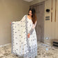 Designer Gown with 9mm Sequence and Embroidery Work, Cotton Pants & Embellished Dupatta