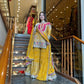 Embroidered 5mm Sequence Faux Georgette Sharara Set with Full Sleeve Top and Dupatta
