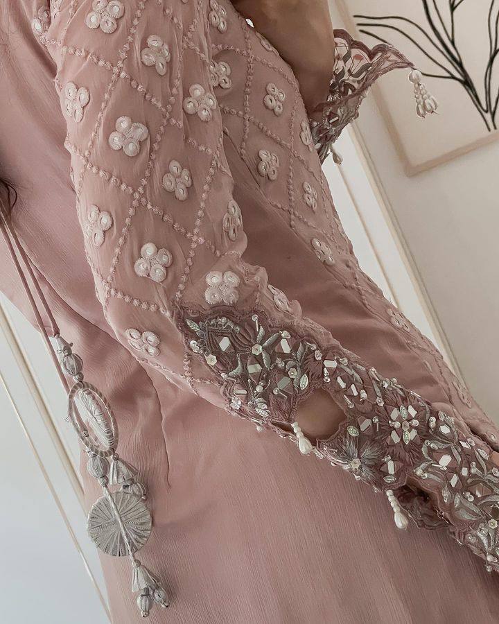 Designer Party Top Pallazo & Dupatta Set - Jaipur Blossom