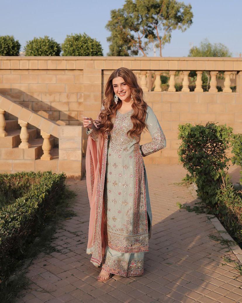 FAUX GEORGETTE KURTA SET - Jaipur Blossom