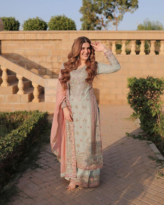 FAUX GEORGETTE KURTA SET - Jaipur Blossom