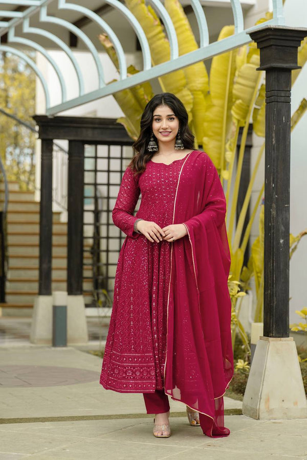 PREMIUM READYMADE KALI-CUT  ANARKALI SUIT SET