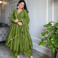 Sublime Brown Color Pure Chinon Silk Embroidery Sharara Suit - Jaipur Blossom
