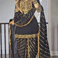 Elegant Party Wear Black Dhoti Salwar Outfit with Matching Dupatta