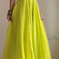 New Designer Party Look: Heavy Fox Georgette Embroidered Gown with Pant