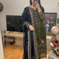 New Designer Kurti-Pant Set in Heavy Faux Georgette with Moti and Sequin Detailing