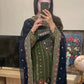 New Designer Kurti-Pant Set in Heavy Faux Georgette with Moti and Sequin Detailing