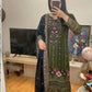 New Designer Kurti-Pant Set in Heavy Faux Georgette with Moti and Sequin Detailing