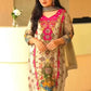 Trendy Ethnic Set Digital A-Line Kurta with Plazzo and Dupatta - Jaipur Blossom